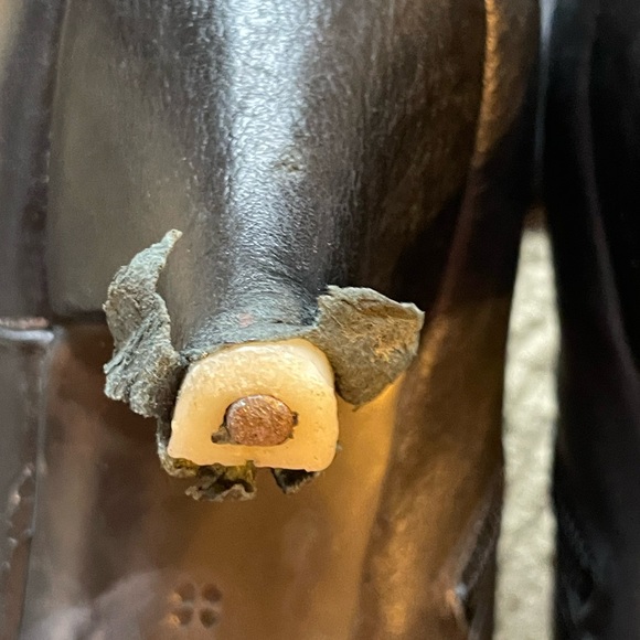 Naturalizer Black Dinka Heel Boot Size 8M with Lace & Bow Detail - SEE CALLOUTS! - Picture 8 of 10